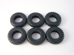 Tire 6 pieces KI-115A for ZIL-157 1:43 Start Scale Models (SSM)