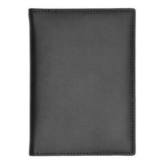Визитница складная кожаная HB Classic Smooth Black