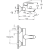 Смеситель для ванны однорычажный Vitra Dynamic S A40953EXP