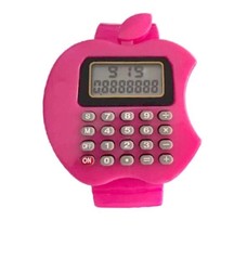 Детские электронные наручные часы-калькулятор Яблоко