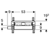 Монтажный элемент для душевой системы Geberit Kombifix 457.534.00.1