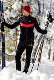 Утеплённый лыжный костюм Nordski Base Black/Red мужской