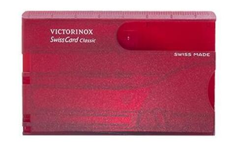 Корпус для швейцарской карты Victorinox SwissCard Classic (C.7100.T) цвет красный полупрозрачный