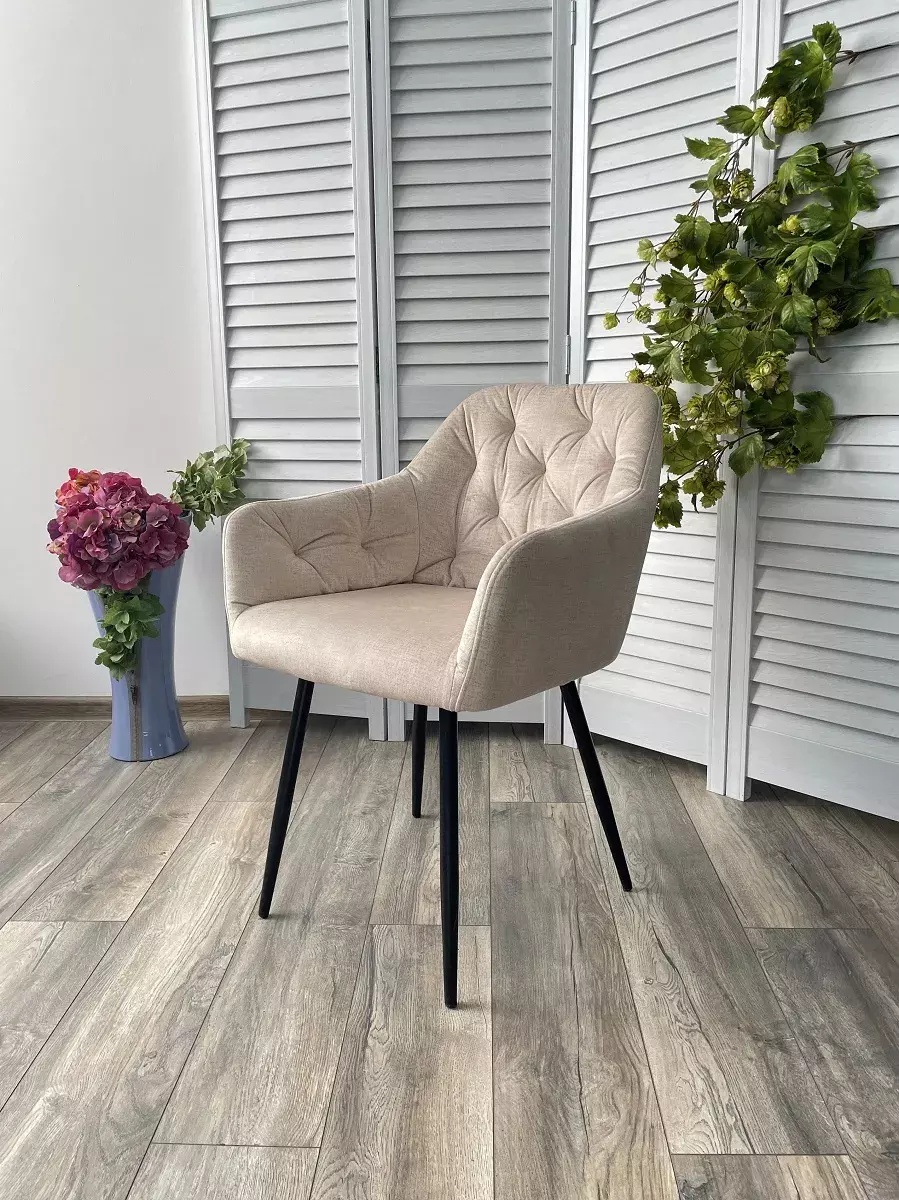 Стул PERU PK6015-06 BEIGE античный бежевый, велюр M-City