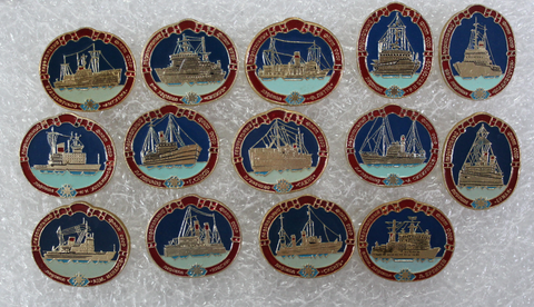 Редкий набор значков "Ледокольный флот СССР" (14 штук) XF