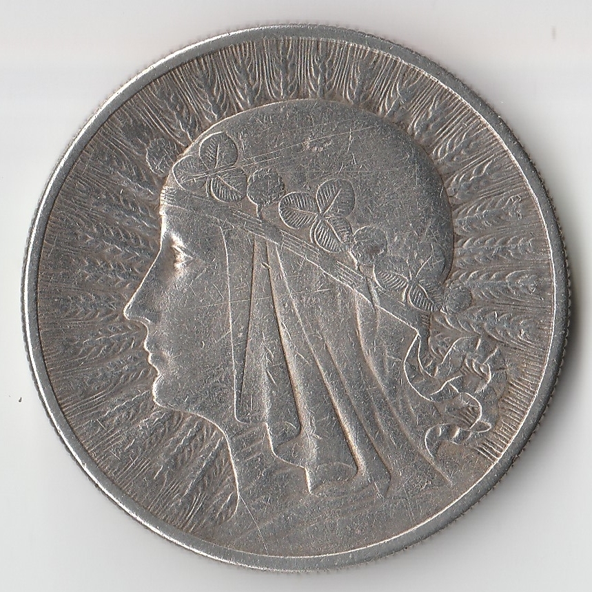 Монета 10 злотых 1932 года