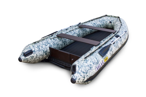 Надувная ПВХ-лодка Solar-380 K Оптима (пиксель)