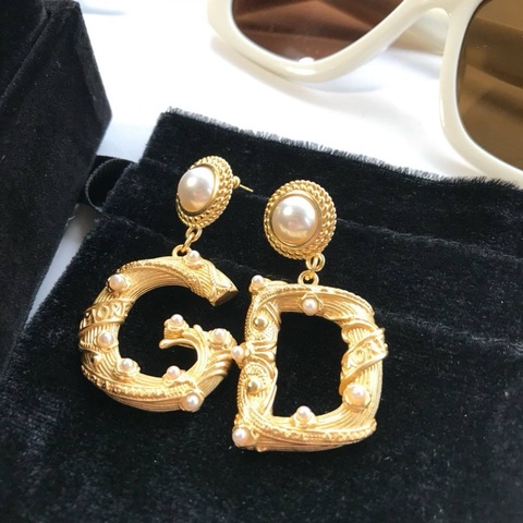 Серьги буквы D&G