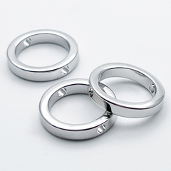 Коннектор-рамка Круг, цвет серебро (родий), размер 16 мм, внутренний диаметр 12 мм, цена за 1 шт