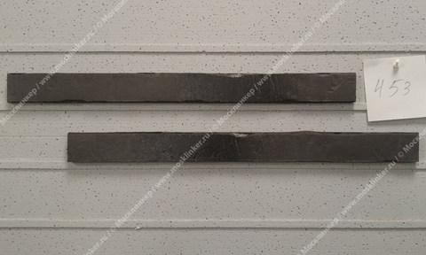 Stroeher - 453 silber-schwarz, Riegel 50, сверхдлинная, 490x40x14 - Клинкерная плитка для фасада и внутренней отделки