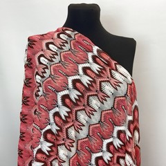 Ткань трикотаж Missoni коралловый цвет 3145