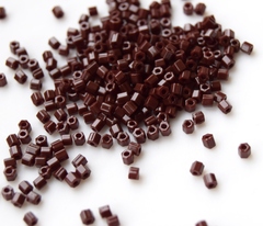 Бисер Тохо Hexagon 11/0 0046 темно-коричневый
