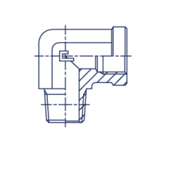 Штуцер FSC90 BSP 1" BSPT 1" CAST