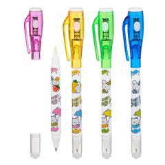 Ручка-шпион Basir, шариковая, невидимые чернила + фонарик, 24 шт