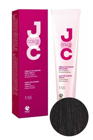 Крем-краска для волос 3.0 темно-каштановый JOC COLOR, Barex
