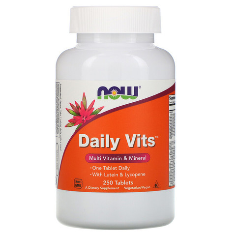Now Foods, Daily Vits, 250 таблеток