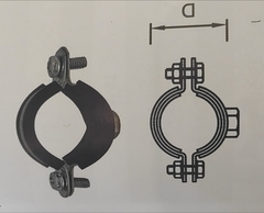 Хомут коллекторный 32-37 Ду25