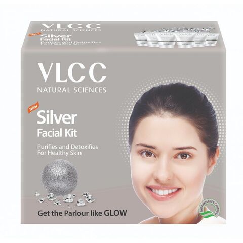 SILVER FACIAL KIT Purifies and Detoxifies For Healthy Skin, VLCC (БРИЛЛИАНТ набор для очищения и детоксикации кожи лица), 6x10 г.