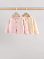 Кардиган для малышей Next Q61-167, 2 шт., Розовый, Бежевый