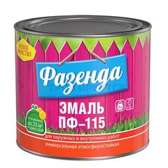 Эмаль алкидная Текс ПФ-115 Фазенда черная, 0,9кг
