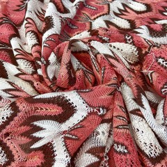Ткань трикотаж Missoni коралловый цвет 3145