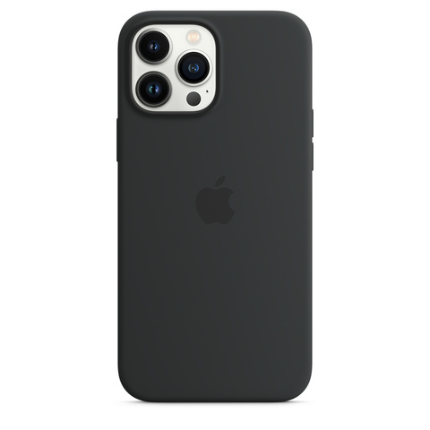 iPhone 13 Pro Max Silicone Case with MagSafe Midnight