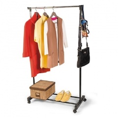 Напольная передвижная стойка для одежды Single-Pole Telescopic Clothes Rack