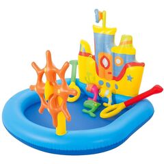 Игровой центр-бассейн 140х130х104 см, 84 л, Кораблик, принадлежности для игр, Bestway, 52211