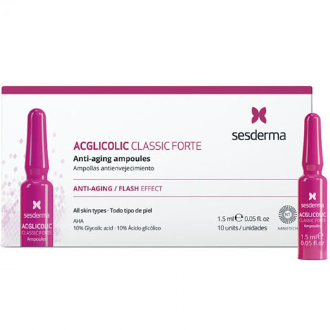 Sesderma ACGLICOLIC: Средство в ампулах форте с гликолевой кислотой (CLASSIC FORTE Ampoules)