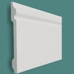 Плинтус дюрополимерный под покраску Solid UHD04/120 Белый 120х15х2400 мм