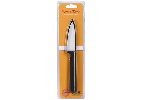 Нож керам бел, лезвие 8 см, толщина 2 мм + чехол K0871B Classico Bianco