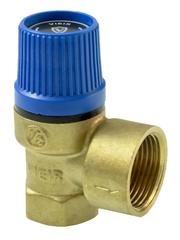 ViEiR Клапан предохранительный ВР 1/2" х ВР 3/4" 6 бар, синяя крышка (VR34FFC-6)