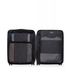 Чемодан ручная кладь Continental Slim/Black Texture