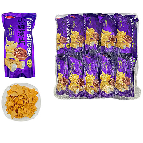 Чипсы из ямса со вкусом соевого соуса Shuyangyang 1кор*8бл*20шт, 33гр