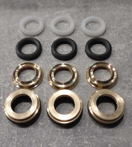 Комплект водяных уплотнителей + направляющие кольца (4 типа по 3шт.) для CEW-1014