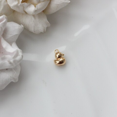 Подвеска Уточка 10*7 мм, позолота, П069