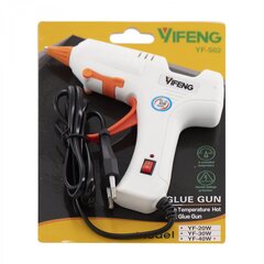 Клеевой пистолет Alingar, 30 Вт, пластиковый корпус, пластик.подставка с фиксатором, кнопка питания, индикатор сети, резиновая защита сопла