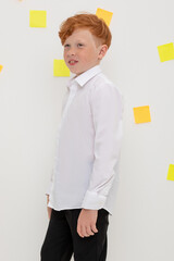 сорочка  для мальчика  ТК 39031/белый