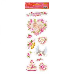 
          Наклейка оформительская, 474*164 мм, "Свадебная-2", ПВХ, набор элементов, Миленд