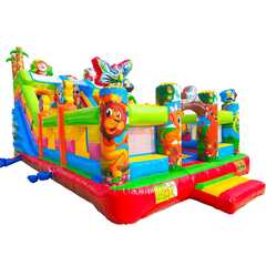 Коммерческий надувной батут «Звериная команда 2», 9х5х5 м