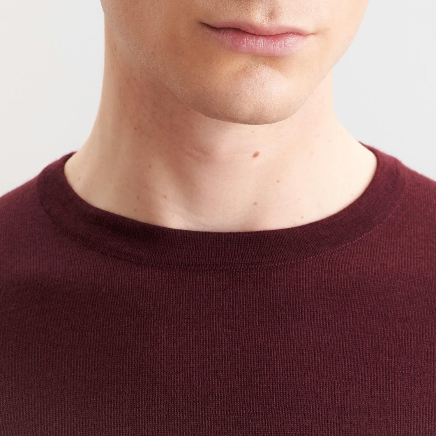 Пуловер мужской Seidensticker 01.251600-49 вишневый из шерсти Мерино