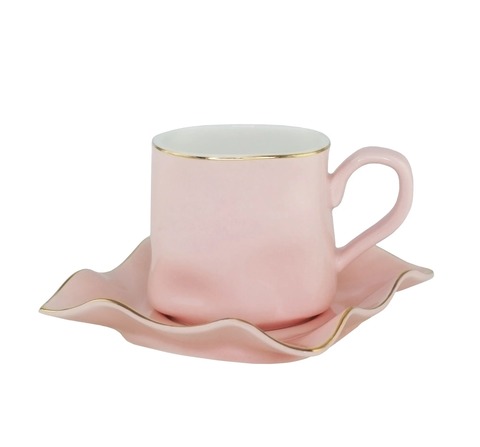 Чайный сервиз Lenardi 12 предметов 260 мл. - Розовый