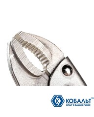 Клещи зажимные КОБАЛЬТ полукруглые губки, 180 мм (244-247)