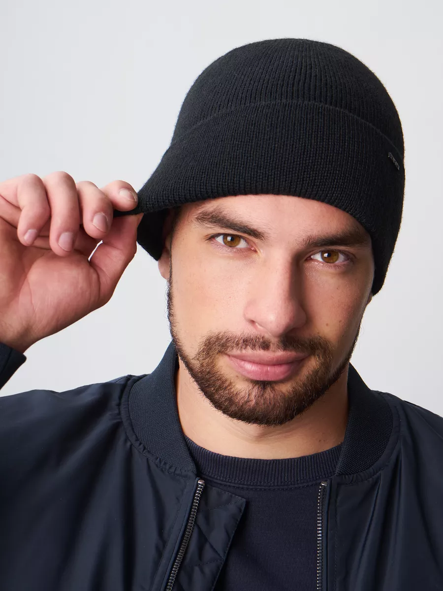 Шапка бини зимняя весенняя с флисом