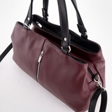 Сумка Саломея 198 наппа бордо + черный