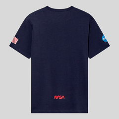 Футболка Alpha Industries Nasa Worm Logo Tee Rep. Blue (Синяя)