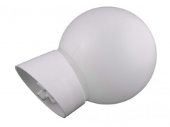 Светильник настенный, бытовой НББ 60W E27 косое основание, шар, белый пластик