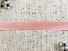 Косая бейка атласная, ш. 1,5 см, персиково-розовый