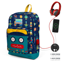 Çanta \ Bag \ Рюкзак CORAL HIGH SIRT ÇANTA(USB+AUX SOKETLİ) 23284