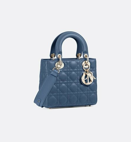 Сумка Dior Lady Dior My Abcdior, модель маленького формата синий